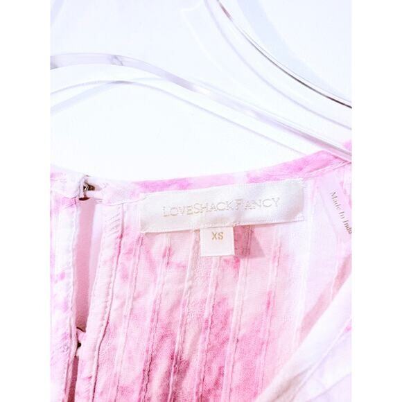 LoveShackFancy Santorini Dress in White & Pink Size XS - Picture 9 of 9